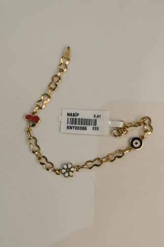 8 AYAR ALTIN ÇOCUK BİLEKLİK KNY00366 - 3