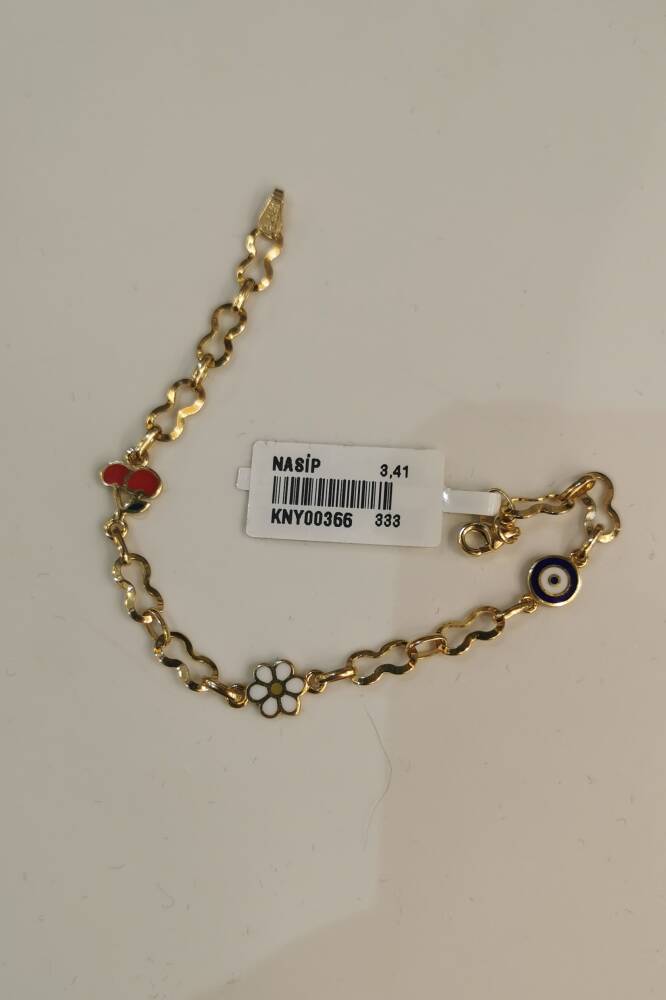 8 AYAR ALTIN ÇOCUK BİLEKLİK KNY00366 - 3