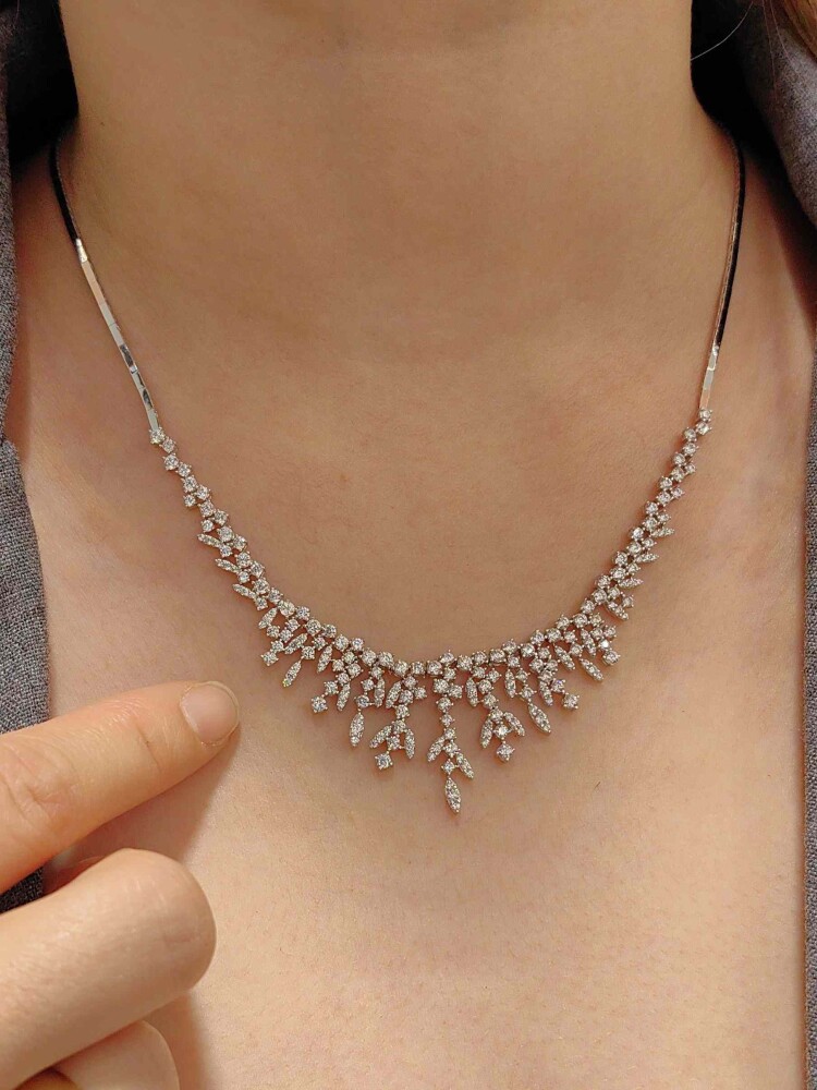 14 AYAR BEYAZ ALTIN NİŞAN DÜĞÜN SET TAKIMI BEYAZ SET00435-436-437 - 6