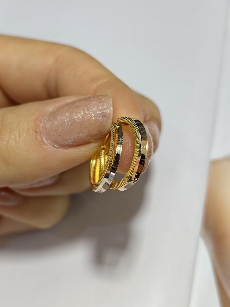 14 AYAR BOLD HARMONY HALKA ALTIN KÜPE KUP02872 - 1