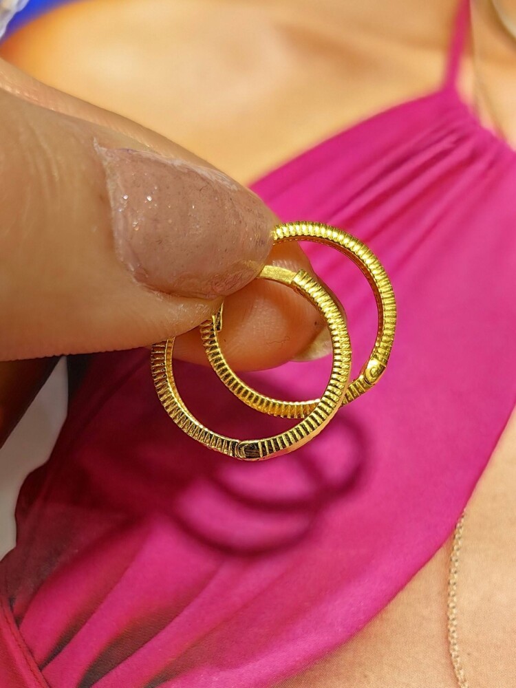 14 AYAR BOLD HARMONY HALKA ALTIN KÜPE KUP02872 - 3