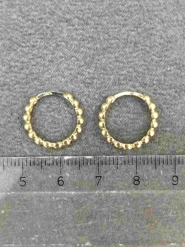 14 AYAR BUBBLE MODEL HALKA ALTIN KÜPE KUP00793 - 4