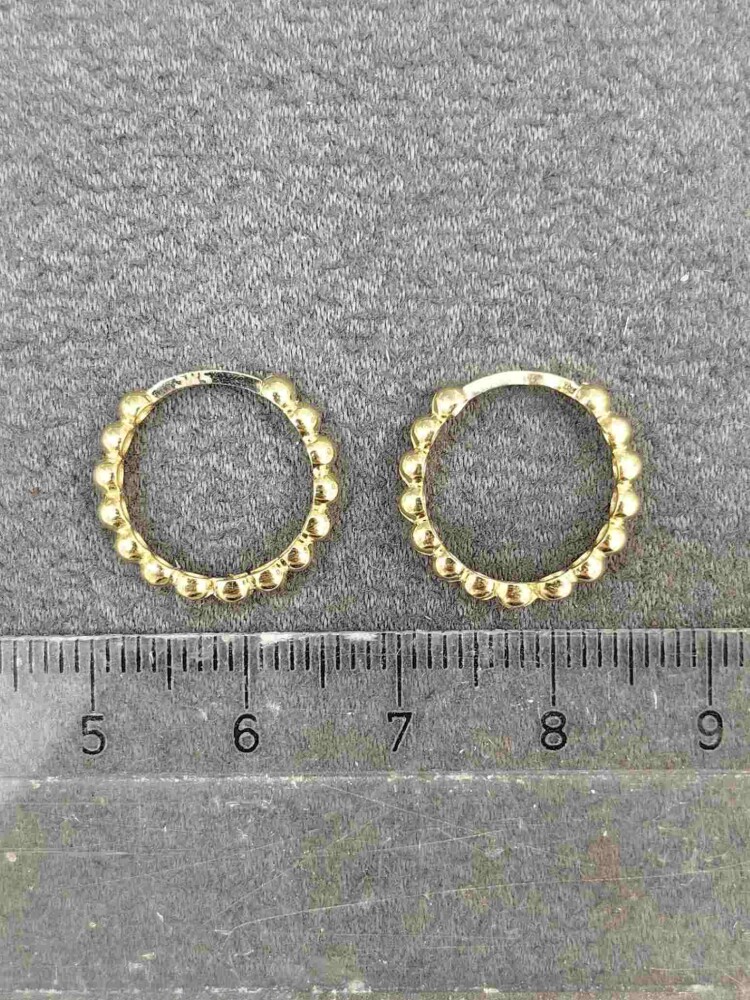 14 AYAR BUBBLE MODEL HALKA ALTIN KÜPE KUP00793 - 4