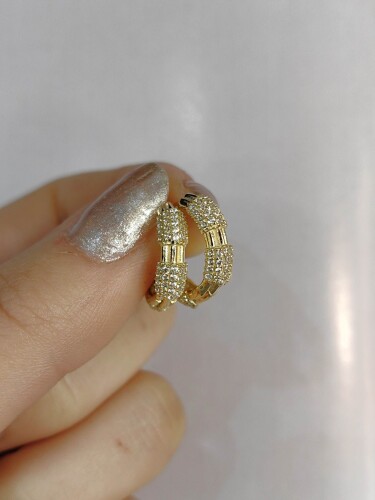 14 AYAR CHARM HALKA ALTIN KÜPE KUP02000 - 1