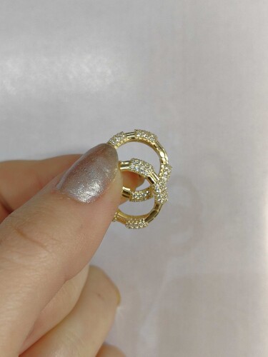 14 AYAR CHARM HALKA ALTIN KÜPE KUP02000 - 3