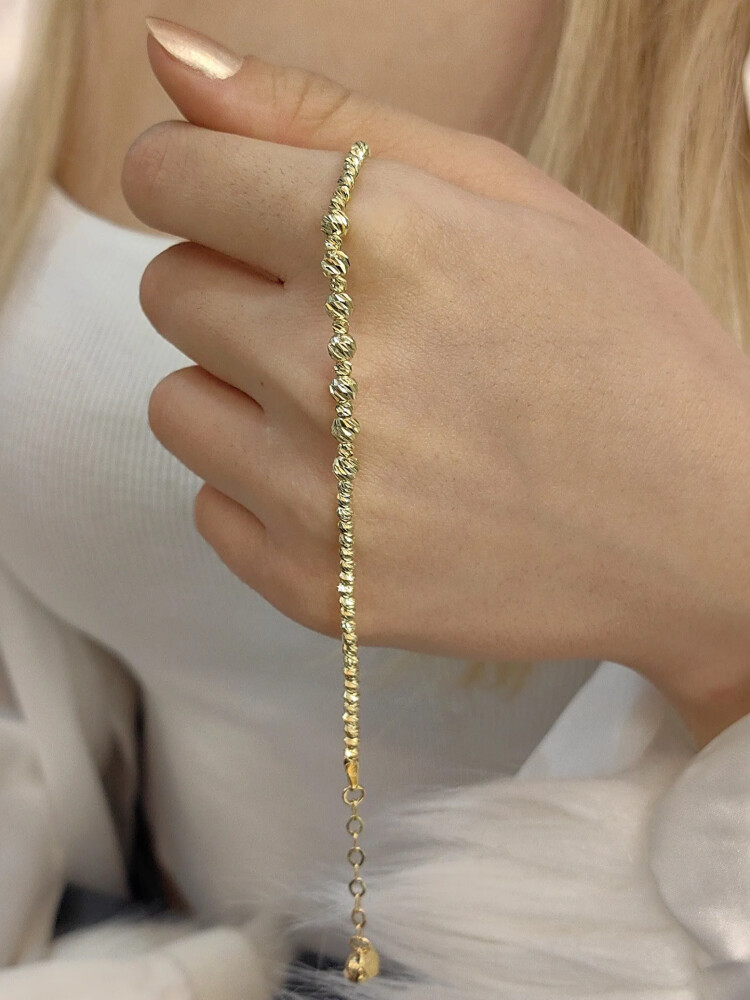 14 AYAR DORİKA ALTIN BİLEKLİK KNY00112 - Nasip Kuyumcu