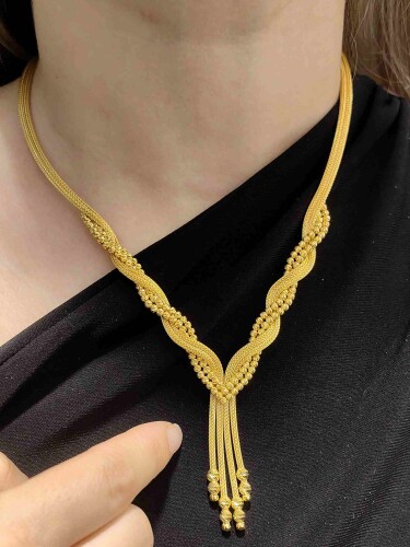 14 AYAR DORİKALI TÜL KALZE SÖZ NİŞAN ALTIN SET TAKIMI SET00444-445-446 - 4