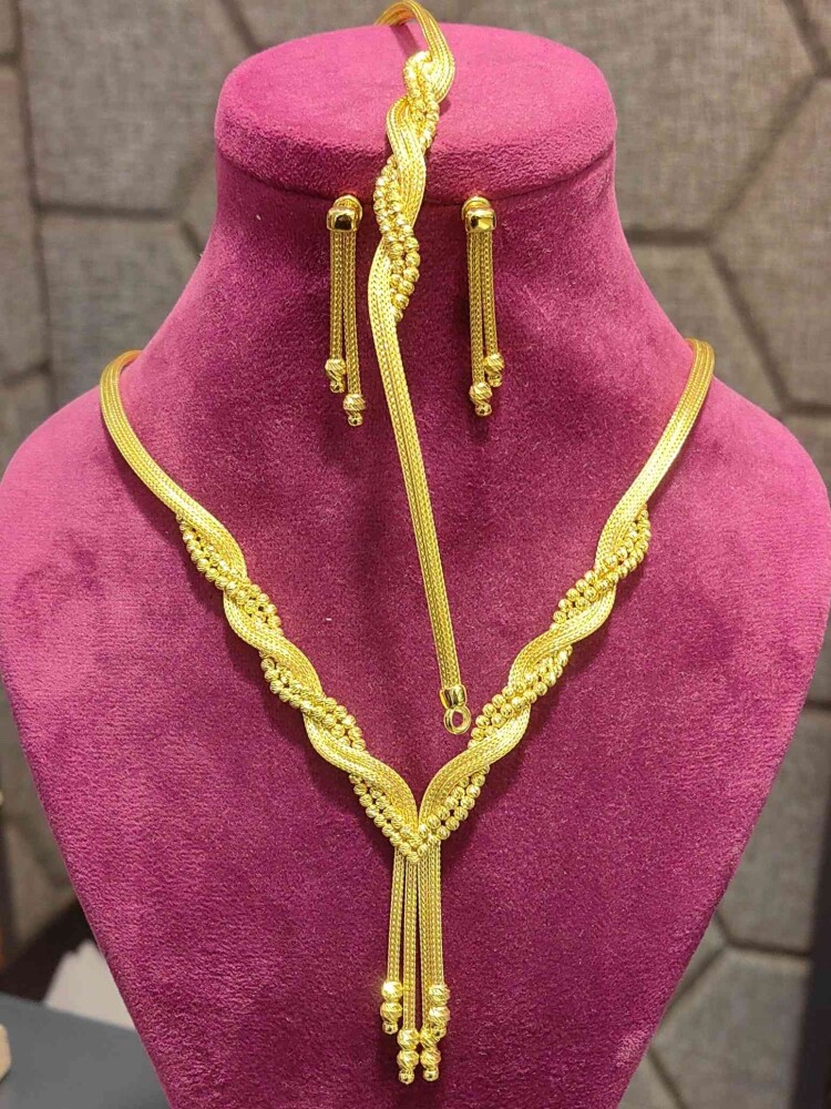14 AYAR DORİKALI TÜL KALZE SÖZ NİŞAN ALTIN SET TAKIMI SET00444-445-446 - 5