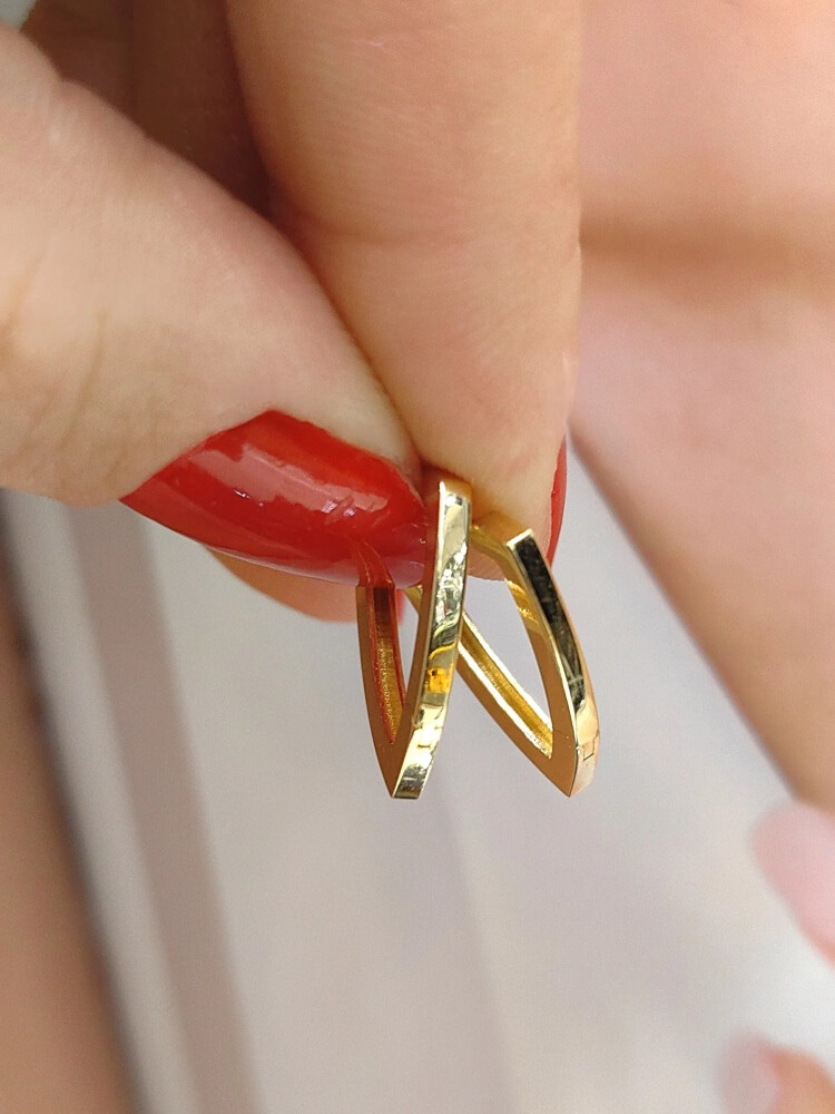 14 AYAR FANTAZİ ALTIN KÜPE KÜP00100 - Nasip Kuyumcu