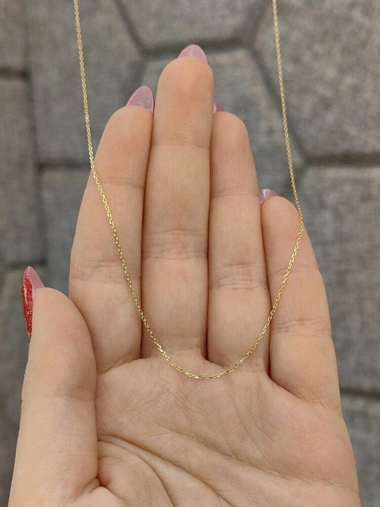 14 AYAR FORSE ZİNCİR ALTIN KOLYE XZNC00660 - Nasip Kuyumcu