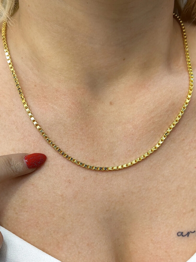 14 AYAR GÜVERSE NO:1 ALTIN ZİNCİR KOLYE XZNC00760 - Nasip Kuyumcu