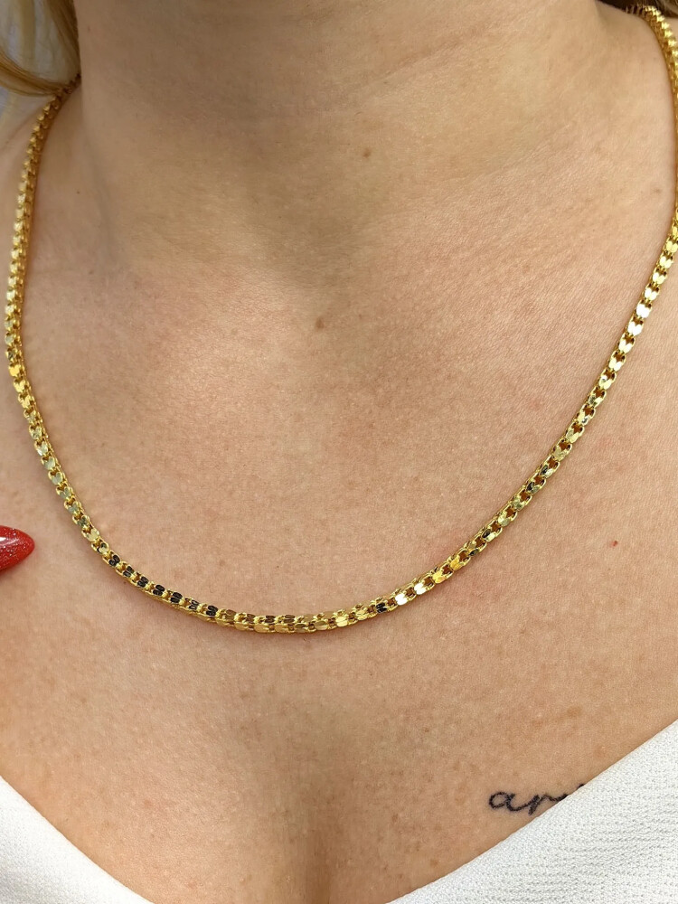 14 AYAR GÜVERSE NO:2 ALTIN ZİNCİR KOLYE XZNC00769 - Nasip Kuyumcu