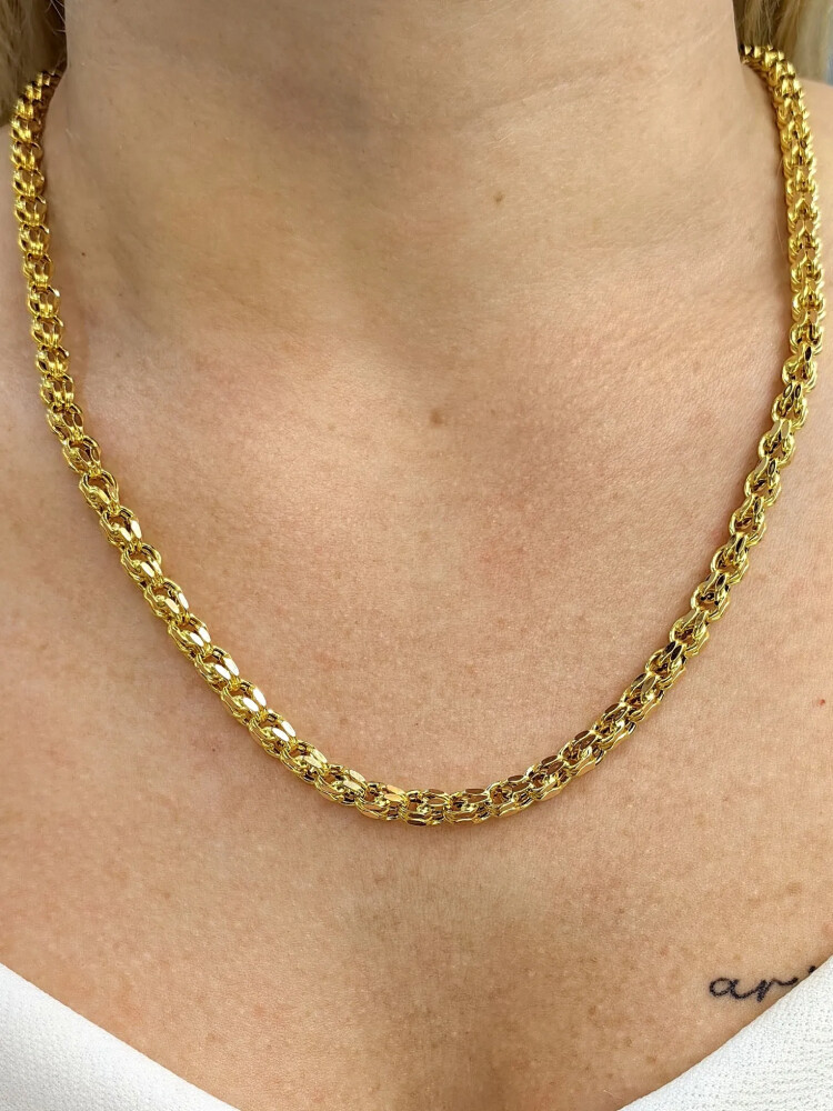 14 AYAR GUVERSE NO:6 ZİNCİR ALTIN KOLYE XZNC00773 - Nasip Kuyumcu