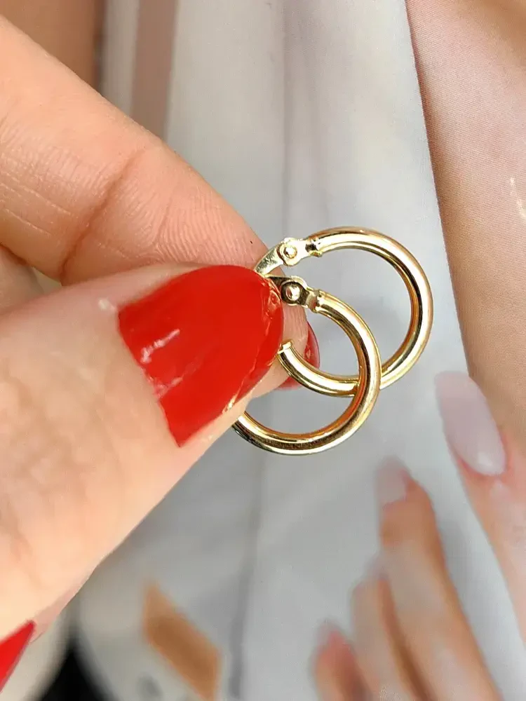 14 AYAR HALKA ALTIN KÜPE NO:02 XKUP01396 - Nasip Kuyumcu