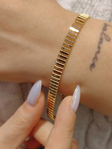 14 AYAR KALEMLİ SÜZME ALTIN TARZ BİLEKLİK KNY02643 - Nasip Kuyumcu