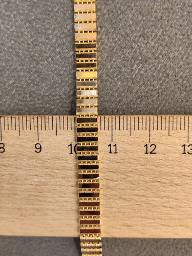 14 AYAR KALEMLİ SÜZME ALTIN TARZ BİLEKLİK KNY02643 - 3