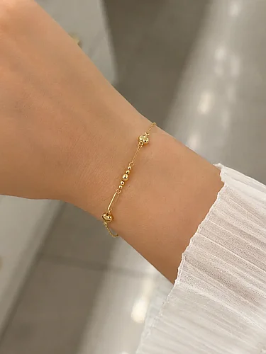 14 Ayar Kalpli Dorika Minimal Altın Bileklik K-KNY00233 - nasipkuyumcu