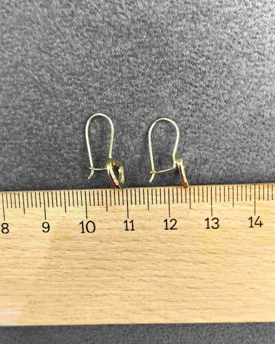 14 AYAR MODERN AŞK MENGEÇLİ ALTIN KÜPE KUP01126 - 3
