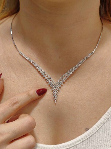 14 AYAR NİŞAN DÜĞÜN SET TAKIMI BEYAZ SET00343-344-345 - 4