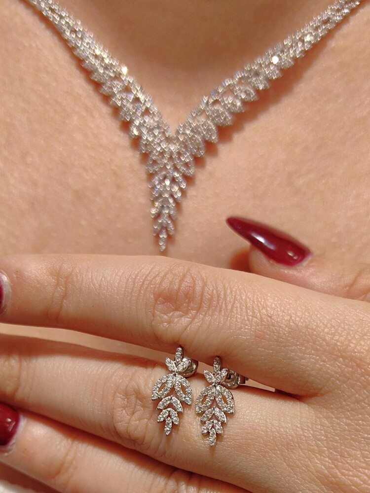 14 AYAR NİŞAN DÜĞÜN SET TAKIMI BEYAZ SET00343-344-345 - 3
