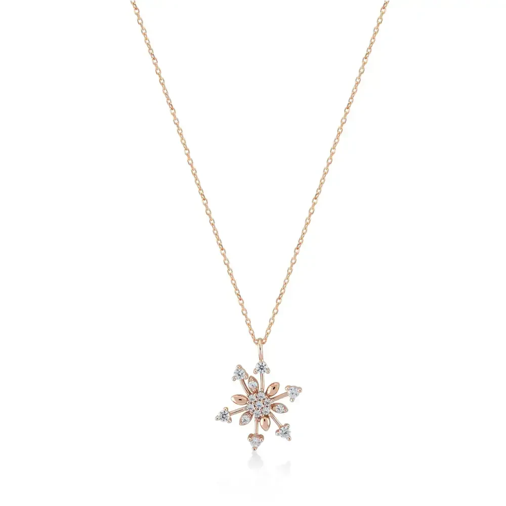 14 AYAR PİANO LILY PIRLANTA KOLYE PXP0035 - 2