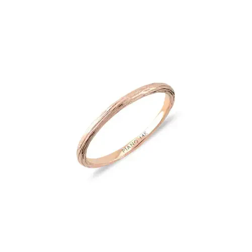 14 AYAR PİANO CABARET WOODEN ALTIN YÜZÜK PXR0143 - 5