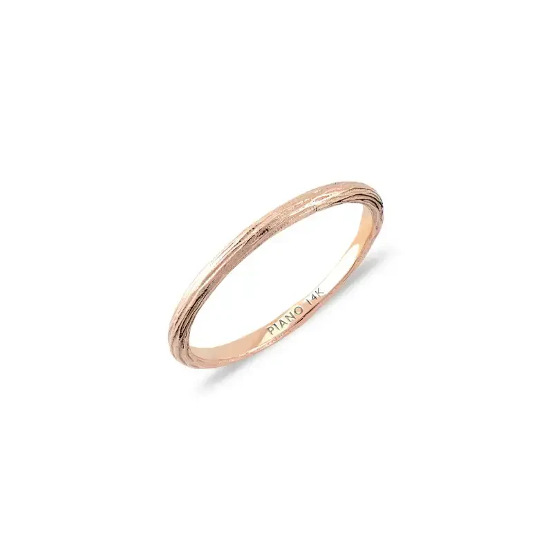 14 AYAR PİANO CABARET WOODEN ALTIN YÜZÜK PXR0143 - 5