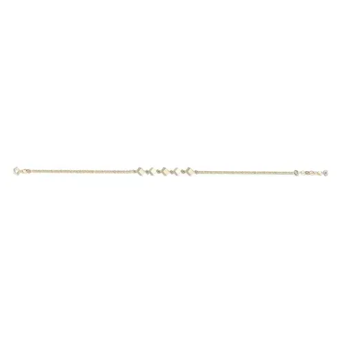 14 AYAR PİANO CUBIC SIRA KÜP ALTIN BİLEKLİK GVXB0015 - 2
