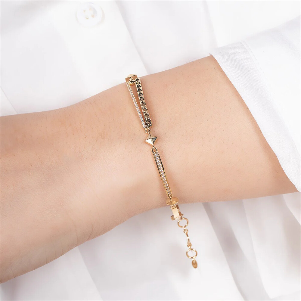 14 AYAR PİANO FASHION PIANO ALTIN BİLEKLİK PXB0001 - Piano Jewellery