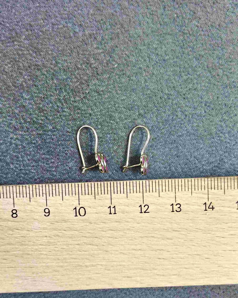 14 AYAR PIR PIR KELEBEK MENGEÇLİ ALTIN KÜPE KUP02992 - 3