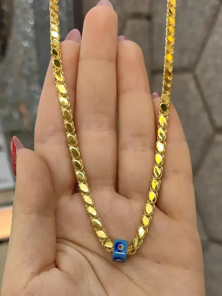 14 AYAR PUL ARPA NO:3 ZİNCİR ALTIN KOLYE ZNC00858 - 1