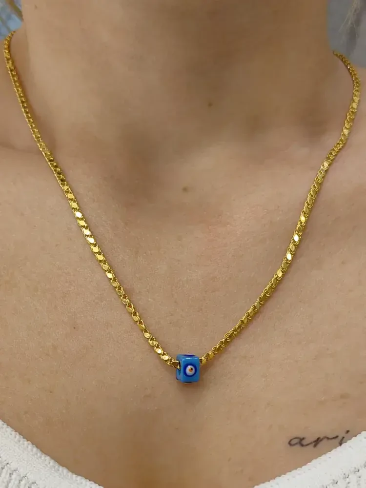 14 AYAR PULLU 1 ZİNCİR ARPA ALTIN KOLYE ZNC01343 - Nasip Kuyumcu