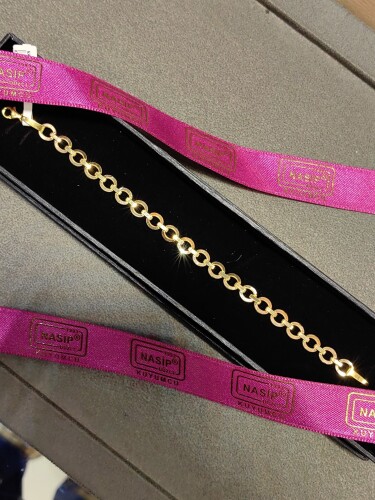 14 AYAR RINGLARGE TASARIM ALTIN TARZ BİLEKLİK KNY02644 - 3