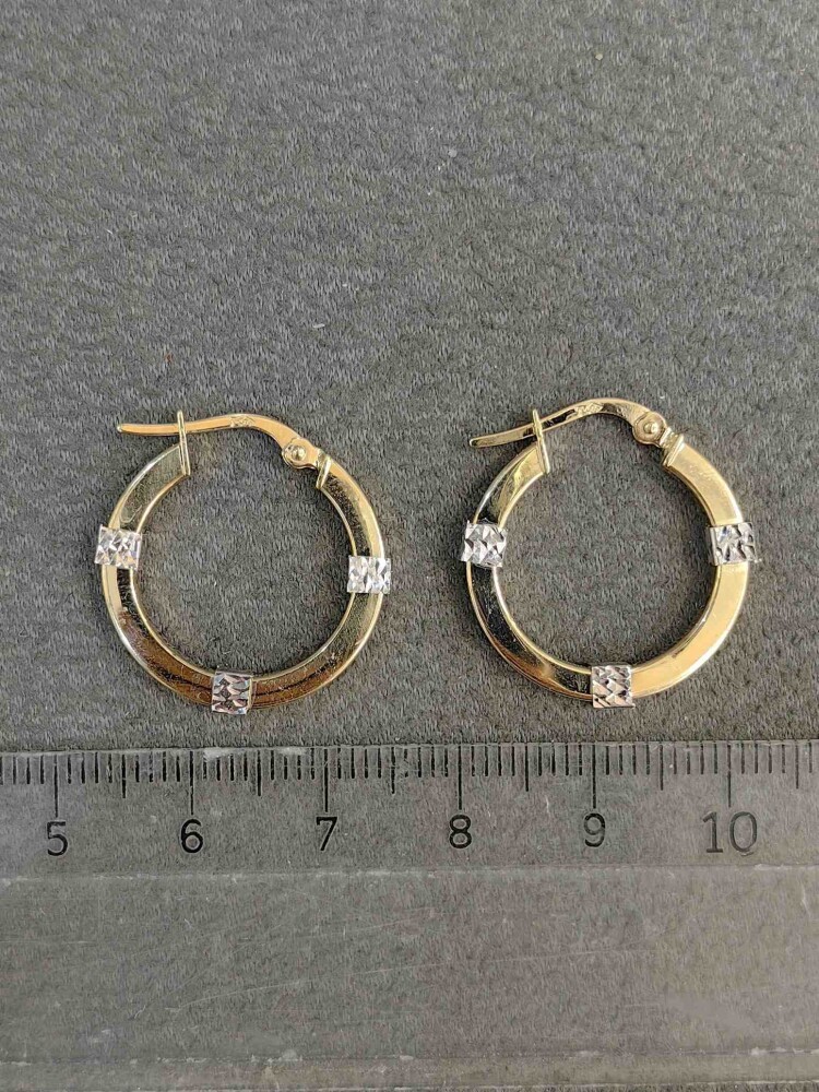 14 AYAR RÜYA MODEL HALKA ALTIN KÜPE KUP01611 - 4