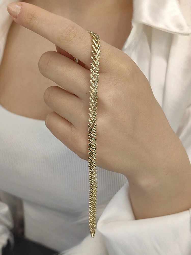 14 AYAR TARZ ALTIN BİLEKLİK KNY00399 - Nasip Kuyumcu