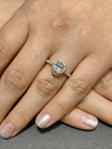 14 AYAR TEKTAŞ ALTIN YÜZÜK YZ000083 - 2