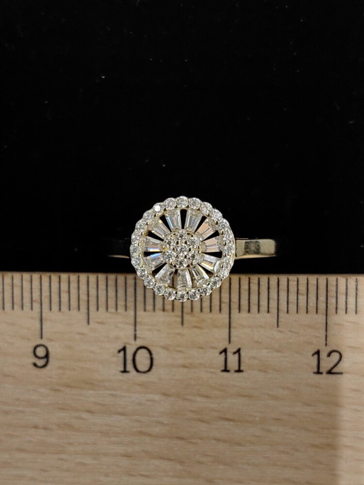 14 AYAR TRAPEZ MODEL FANTAZİ ALTIN YÜZÜK YZ002687 - 5