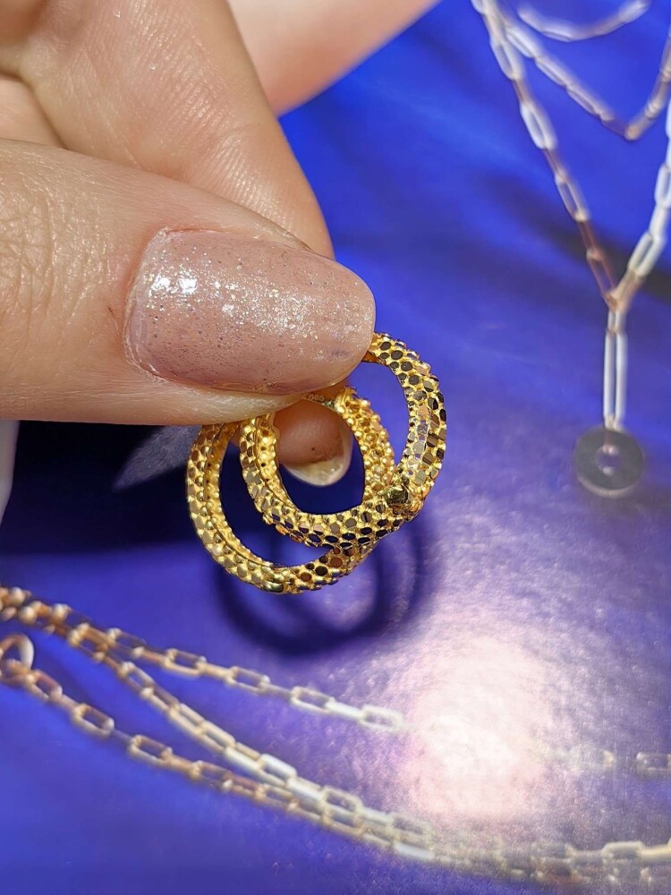 14 AYAR PUL DESEN HALKA ALTIN KÜPE KUP02877 - 3