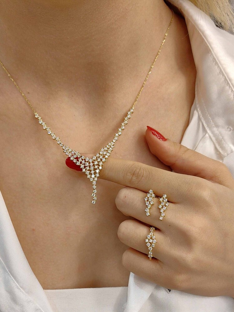 14 AYAR ZİRKON MODEL NİŞAN DÜĞÜN SETİ UCL00174-00175-00176 - 1