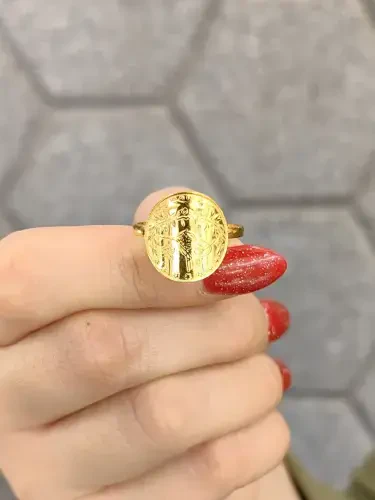22 AYAR REŞAT FANTAZİ ALTIN YÜZÜK XYZ001221 - 2
