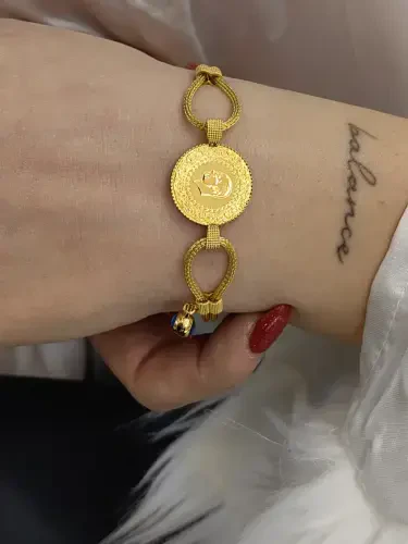 22&14 AYAR TÜL KALZE ÇEYREK ALTIN BİLEKLİK KNY00833 - 2
