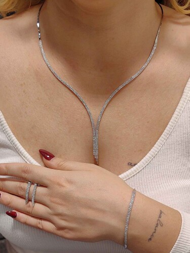 8 AYAR 2 SIRA SU YOLU NİŞAN DÜĞÜN SET TAKIMI SET00312-313-314 - 1