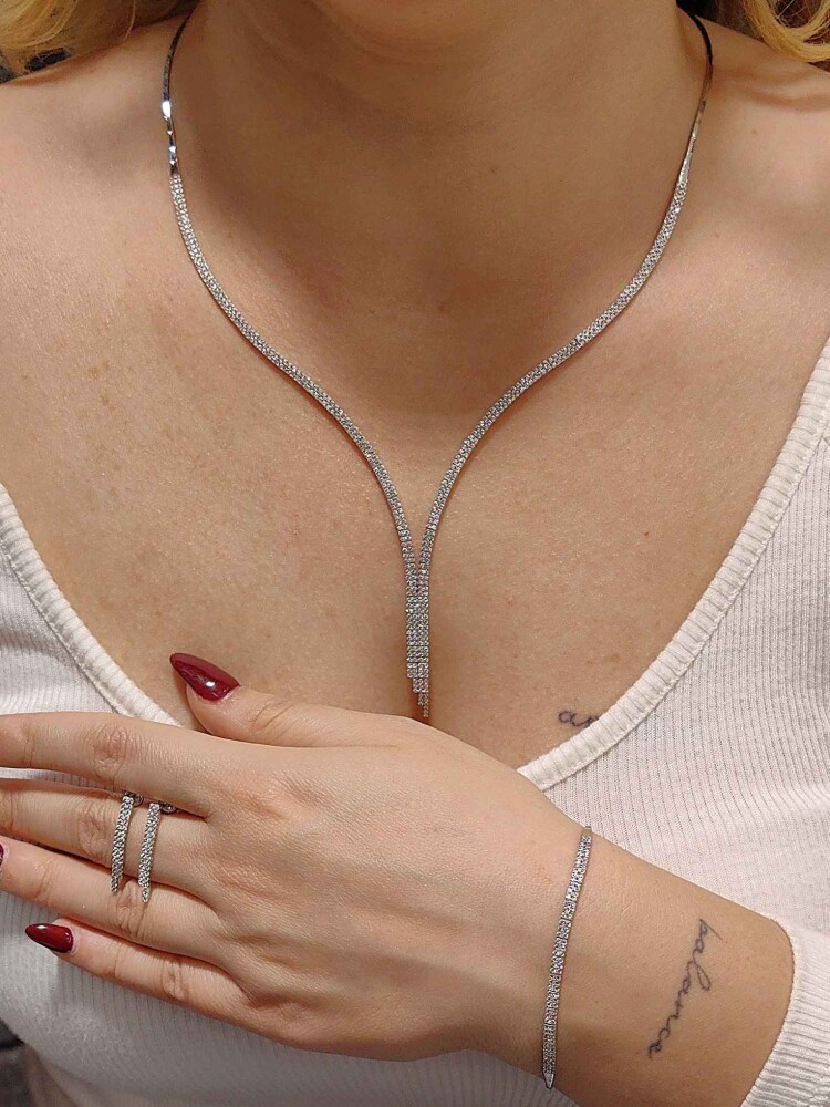 8 AYAR 2 SIRA SU YOLU NİŞAN DÜĞÜN SET TAKIMI SET00312-313-314 - 1