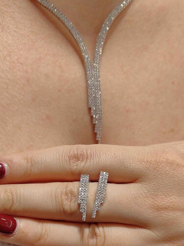 8 AYAR 3 SIRA SU YOLU NİŞAN DÜĞÜN SET TAKIMI SET00362-363-364 - 3