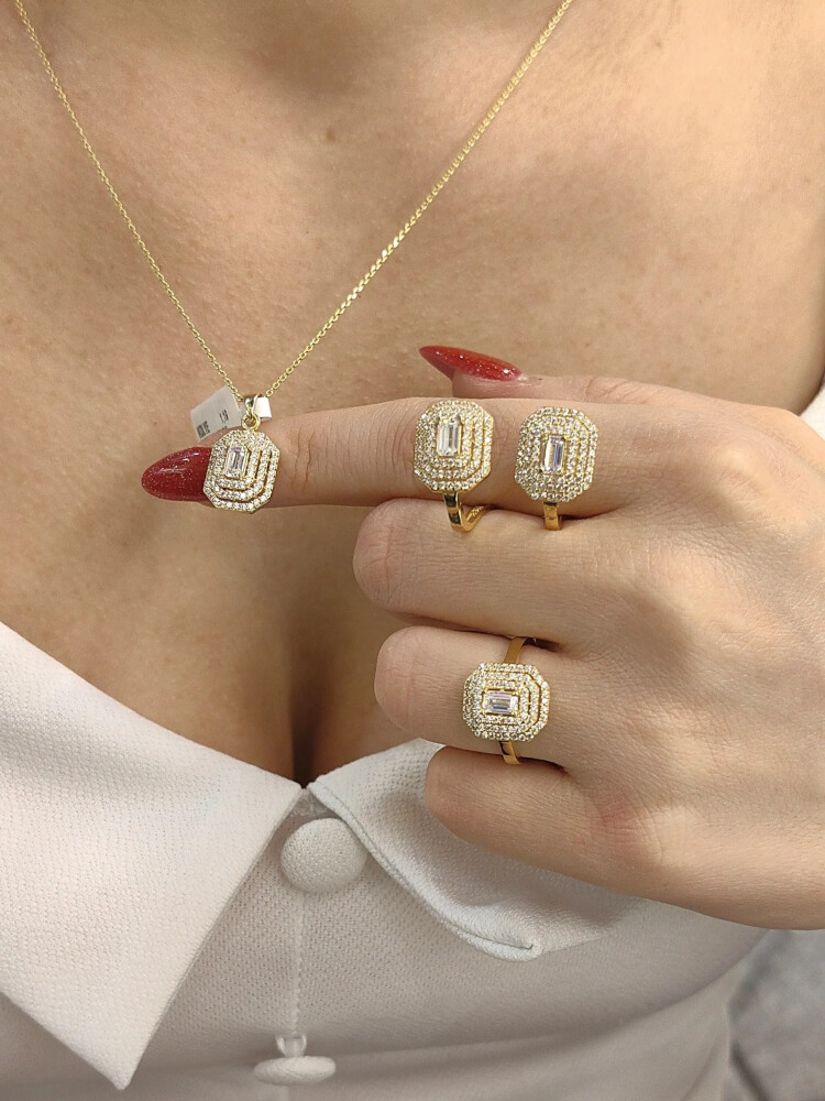 8 AYAR BAGET MODEL NİŞAN DÜĞÜN SET TAKIMI - Nasip Kuyumcu