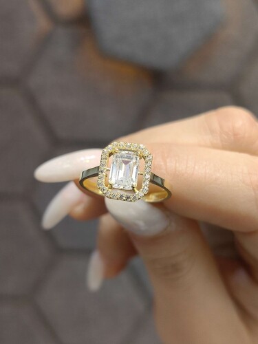 8 AYAR ZARİF BAGET ALTIN YÜZÜK YZ002648 - 2