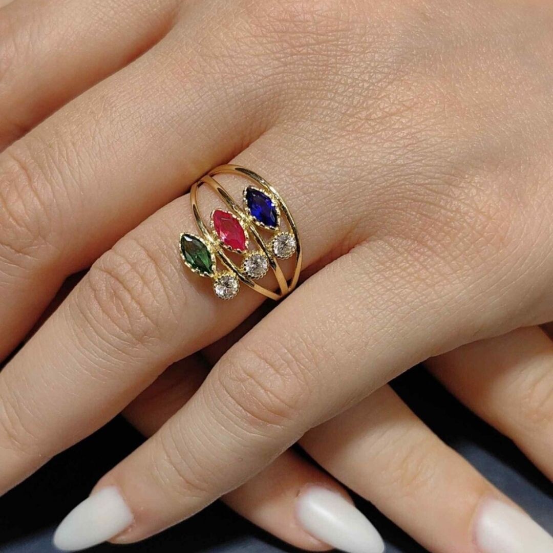 14 Ayar Trafik Model Fantazi Yüzük YZ002118