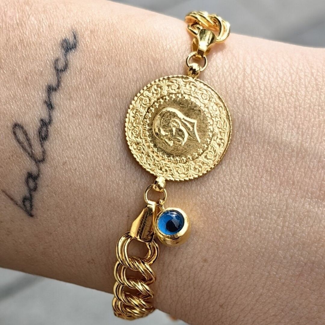 22 & 14 Ayar Çeyrekli Samanyolu Bileklik XKNY01770