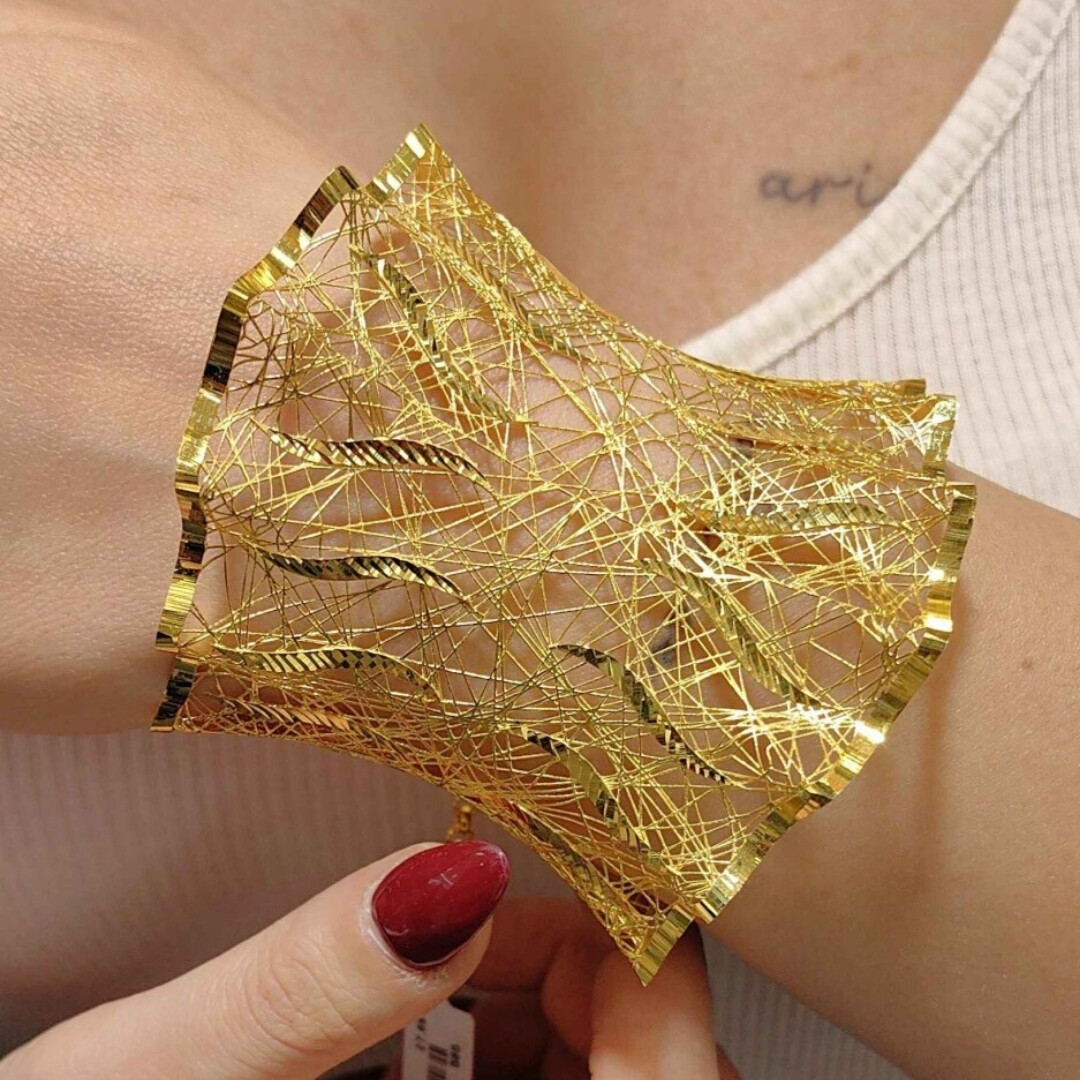 14 Ayar Tül Model Altın Kelepçe KLP00568