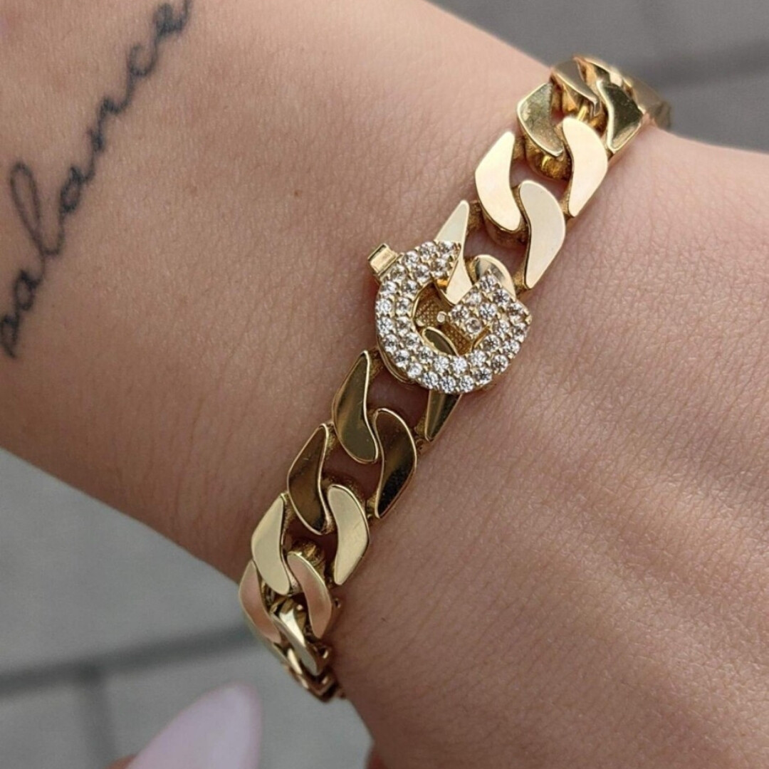 14 Ayar Ajda Bilezik Harf Charm KLU00304